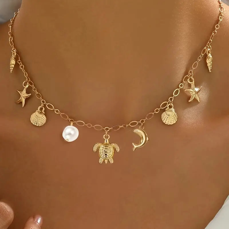 Marina Hanger Ketting Vintage Bohemian Oceaanstijl