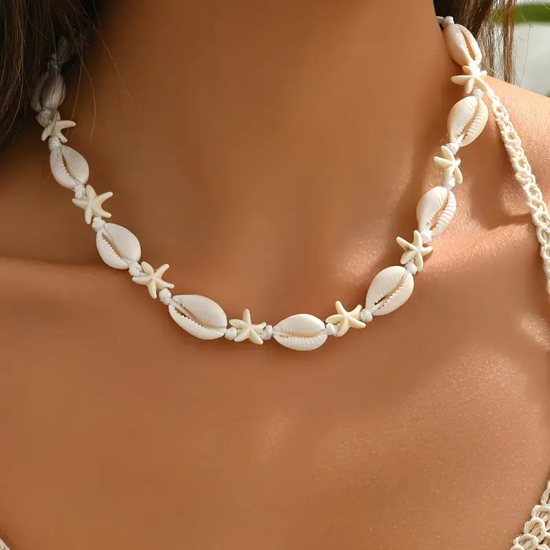 Ocea Vibes™ | Zomer Choker met Zeesterren & Schelpen
