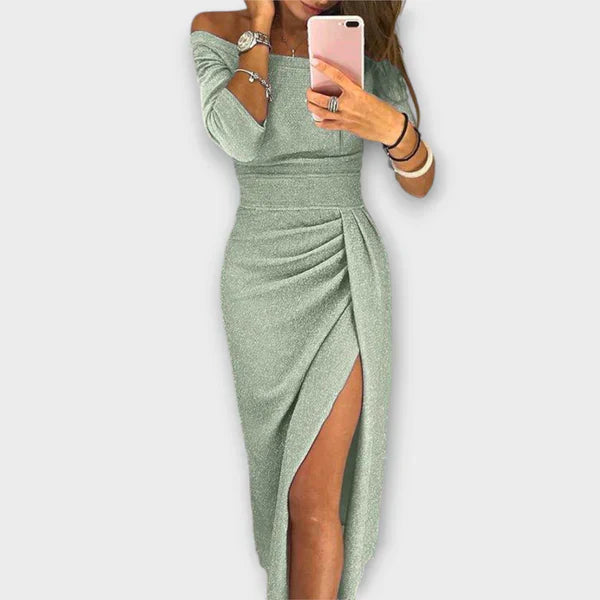 Mila – Elegante Off-Shoulder Jurk